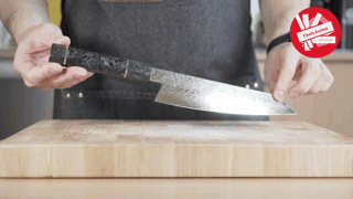 Magnolia - 8.2" Kiritsuke chef's knife (Carbon Handle)