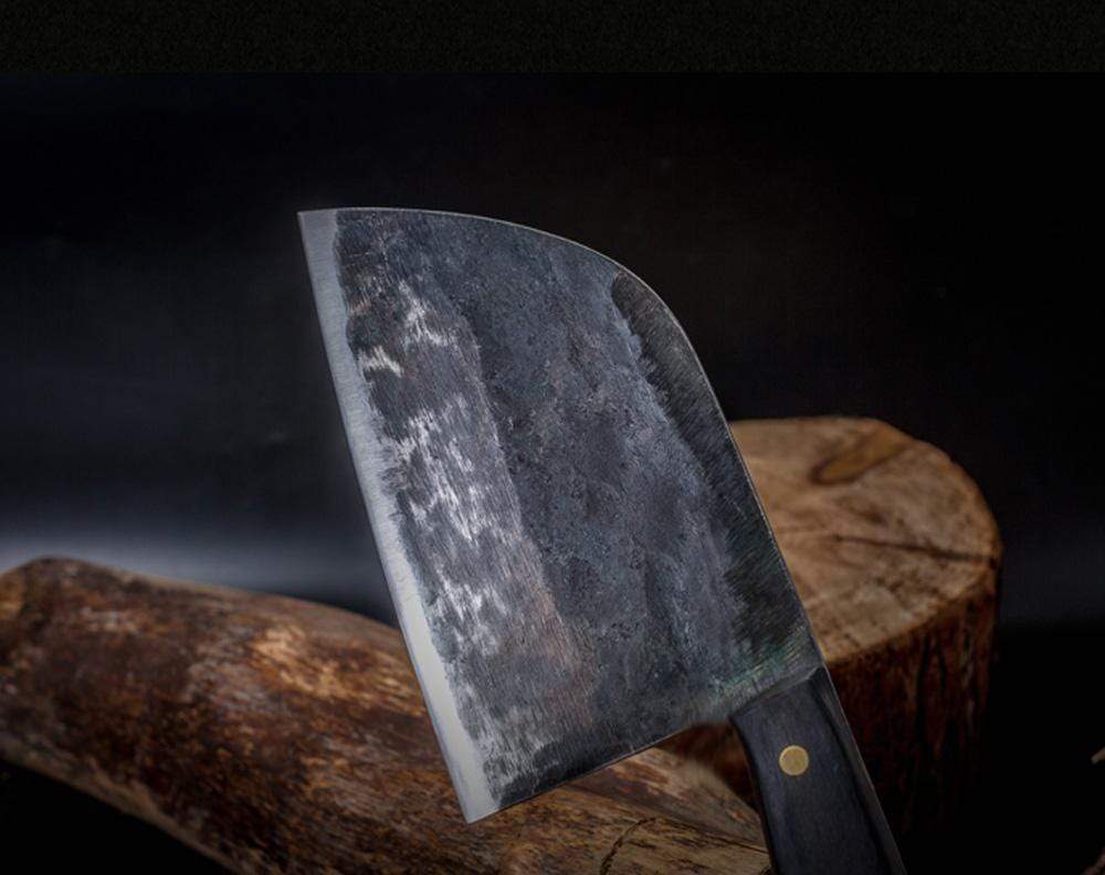 chefslifestyle chef lifestyle Chefs Atelier Hammer - Serbian Butcher Knife Knife damascus knives chef knife chef atelier best knife japanese review top lightweight balanced hand made kiritsuke serbian butcher knife hand forged best top quality free shipping high carbon steel