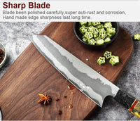 Thumbnail for chefslifestyle chef lifestyle Chefs Atelier by Unicommerce Pte. Ltd. Kaori - Limited Edition Knife damascus knives chef knife chef atelier best knife japanese review top lightweight balanced hand made kiritsuke serbian butcher knife hand forged best top quality free shipping high carbon steel