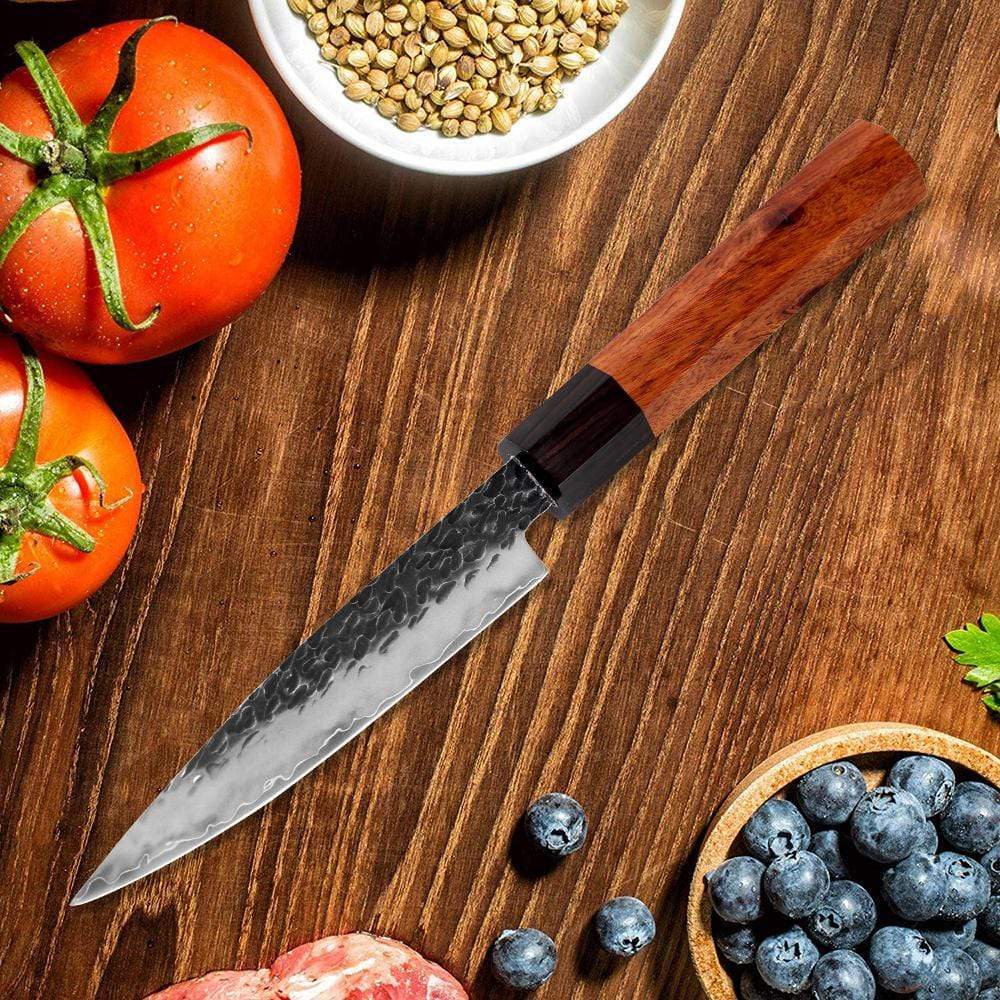 chefslifestyle chef lifestyle Chefs Atelier Yukimura Series Knife damascus knives chef knife chef atelier best knife japanese review top lightweight balanced hand made kiritsuke serbian butcher knife hand forged best top quality free shipping high carbon steel